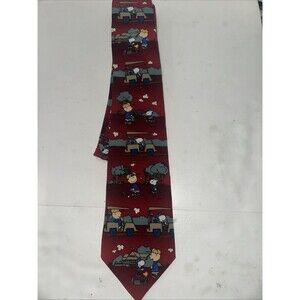 Peanuts Snoopy Novelty Men’s Necktie I Wanna Win Golf 57” x 3.75” Fore